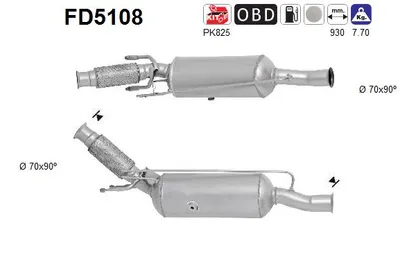 Filtre à particules / à suie, échappement Citroën C4 PICASSO I MPV · Citroën C4 GRAND PICASSO I · Citroën DS5