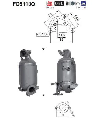 Filtre à particules / à suie, échappement Hyundai ix20 · Hyundai i30 · Hyundai i20 I