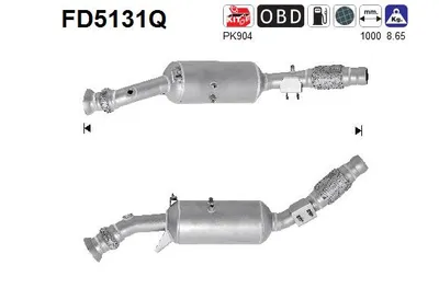 Filtre à particules / à suie, échappement Mercedes-Benz SPRINTER 3,5-t Platform/Chassis · Mercedes-Benz SPRINTER 3,5-t Bus · Mercedes-Benz SPRINTER 3,5-t Van