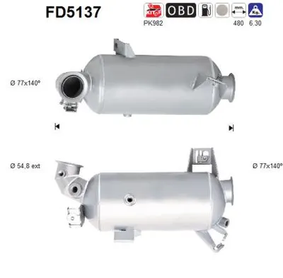 Filtre à particules / à suie, échappement Vw TRANSPORTER T5 Bus · Vw TRANSPORTER T5 Van · Vw TRANSPORTER T5 Platform/Chassis (7JD, 7JE, 7JL, 7JY, 7JZ, 7F