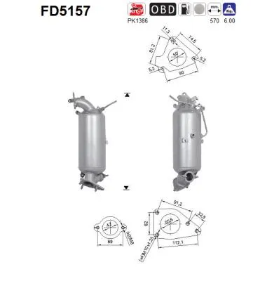Filtre à particules / à suie, échappement Honda CR-V IV