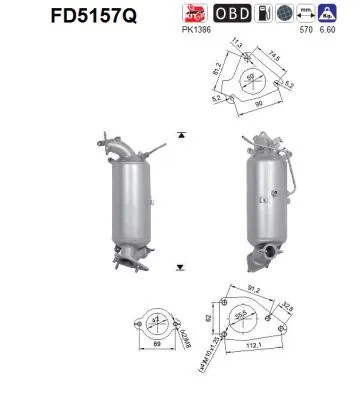 Filtre à particules / à suie, échappement Honda CR-V IV