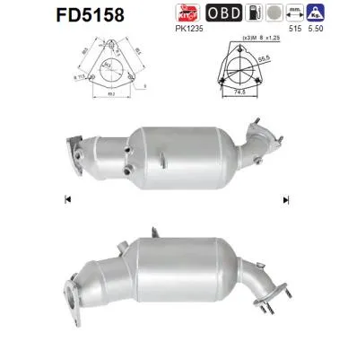 Filtre à particules / à suie, échappement Seat EXEO · Seat EXEO ST