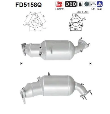 Filtre à particules / à suie, échappement Seat EXEO · Seat EXEO ST