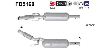 Filtre à particules / à suie, échappement Peugeot 508 I · Peugeot 508 SW I