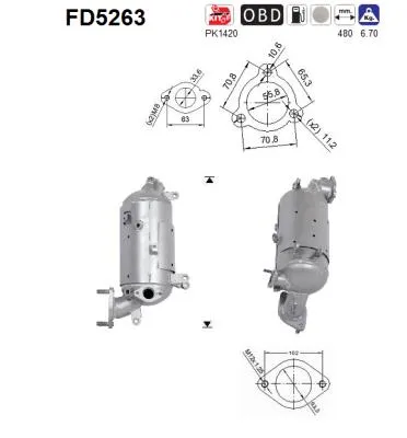 Filtre à particules / à suie, échappement Hyundai ix35 · Hyundai ix35 Van