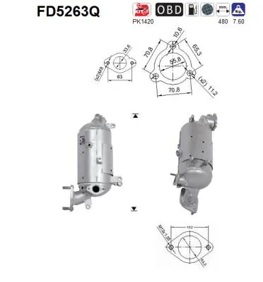 Filtre à particules / à suie, échappement Hyundai ix35 · Hyundai ix35 Van