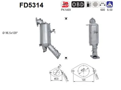 Filtre à particules / à suie, échappement Jaguar XE · Jaguar XF II · Land Rover DISCOVERY SPORT