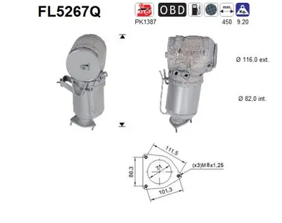 Filtre à particules / à suie, échappement Volvo XC90 II · Volvo V90 II Estate · Volvo S90 II