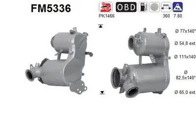 Filtre à particules / à suie, échappement Vw PASSAT B8 · Vw PASSAT B8 Variant · Skoda SUPERB III