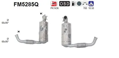 Filtre à particules / à suie, échappement Ford TRANSIT CONNECT V408 Box Body/MPV · Ford TRANSIT CONNECT MPV · Ford TOURNEO CONNECT / GRAND TOURNEO CONNECT V408 MPV
