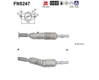 Filtre à particules / à suie, échappement Renault ESPACE V · Renault TALISMAN · Renault TALISMAN Grandtour