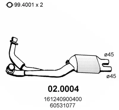 Catalyseur Alfa Romeo 75