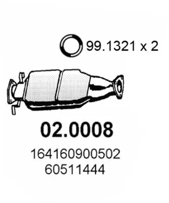 Catalyseur Alfa Romeo 164