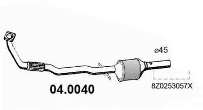 Catalyseur Audi 100 C3 Saloon · Audi 100 C3 Avant · Audi 80 B3 Saloon