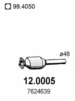 Catalyseur Fiat TEMPRA · Fiat TEMPRA S.W. · Fiat TIPO