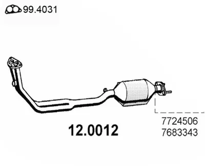 Catalyseur Fiat UNO