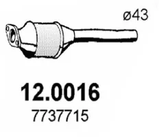 Catalyseur Fiat PUNTO · Fiat PUNTO Convertible · Fiat PUNTO Van