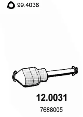 Catalyseur Fiat COUPE · Lancia DEDRA · Lancia DELTA II