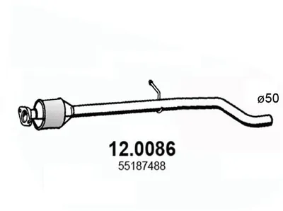 Catalyseur Fiat IDEA · Lancia MUSA