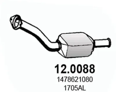Catalyseur Citroën EVASION MPV · Citroën JUMPY I · Citroën JUMPY I Van