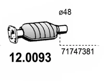 Catalyseur Fiat SEDICI · Suzuki SX4