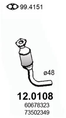 Catalyseur Fiat MULTIPLA