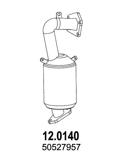 Catalyseur Alfa Romeo GIULIETTA · Fiat DOBLO Bus · Fiat DOBLO Cargo