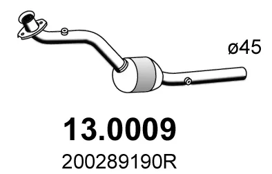 Catalyseur Renault LOGAN/STEPWAY II · Dacia SANDERO II · Dacia LOGAN II