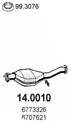 Catalyseur Ford ESCORT V · Ford ESCORT V Turnier · Ford ESCORT V Saloon