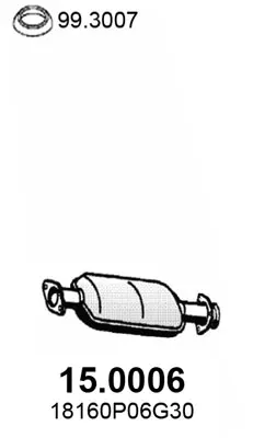 Catalyseur Honda CRX II · Honda CIVIC V Saloon · Honda CONCERTO