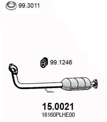Catalyseur Honda CIVIC VII Hatchback · Honda CIVIC VII Coupe · Honda CIVIC VII Saloon
