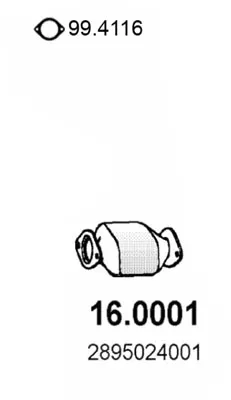 Catalyseur Hyundai PONY · Hyundai PONY / EXCEL Saloon · Hyundai S COUPE