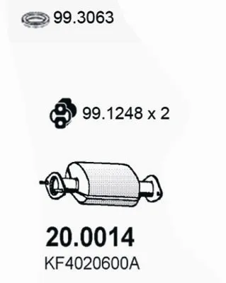 Catalyseur Mazda 323 F V