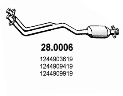 Catalyseur Mercedes-Benz 123 Coupe · Mercedes-Benz 124 Coupe · Mercedes-Benz 124 Saloon