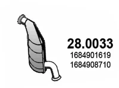 Catalyseur Mercedes-Benz A-CLASS · Mercedes-Benz VANEO