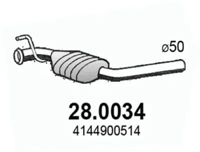 Catalyseur Mercedes-Benz VANEO