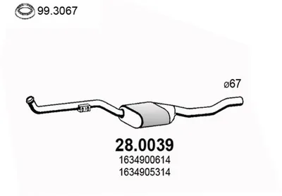 Catalyseur Mercedes-Benz M-CLASS