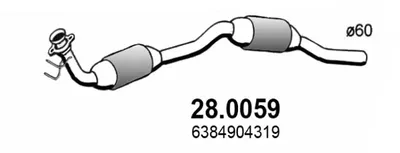Catalyseur Mercedes-Benz VITO Bus · Mercedes-Benz VITO Van · Mercedes-Benz V-CLASS