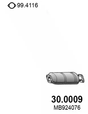 Catalyseur Mitsubishi COLT IV · Mitsubishi LANCER IV · Mitsubishi LANCER V