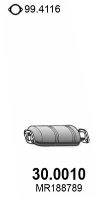 Catalyseur Mitsubishi COLT IV · Mitsubishi COLT V