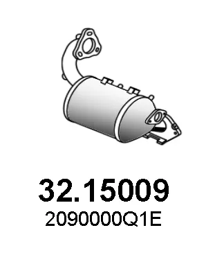 Filtre à particules / à suie, échappement Nissan QASHQAI II · Nissan X-TRAIL III · Nissan QASHQAI I VAN
