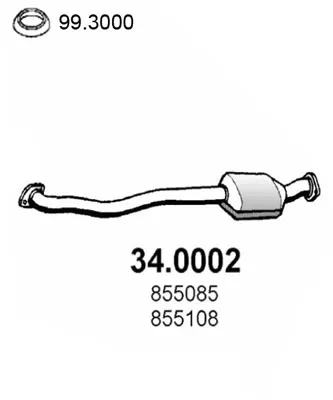 Catalyseur Opel ASTRA F Saloon · Opel ASTRA F Convertible · Opel ASTRA F Hatchback