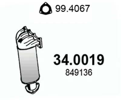 Catalyseur Opel AGILA · Opel CORSA C · Opel CORSA D