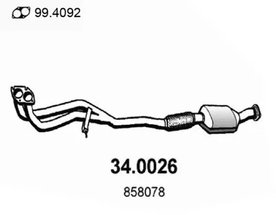 Catalyseur Opel VECTRA B Hatchback · Opel VECTRA B · Opel VECTRA B Estate