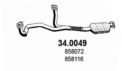Catalyseur Opel VECTRA A · Opel VECTRA B Hatchback · Opel VECTRA B