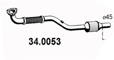 Catalyseur Opel MERIVA A MPV