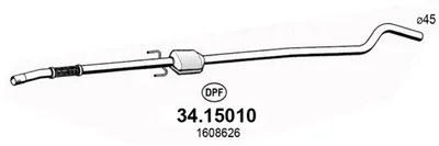 Filtre à particules / à suie, échappement Opel CORSA C · Opel CORSA C Hatchback Van