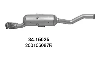 Filtre à particules / à suie, échappement Nissan PRIMASTAR Bus · Nissan PRIMASTAR Van · Opel VIVARO A Van