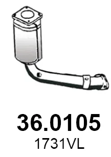 Catalyseur Peugeot 206+